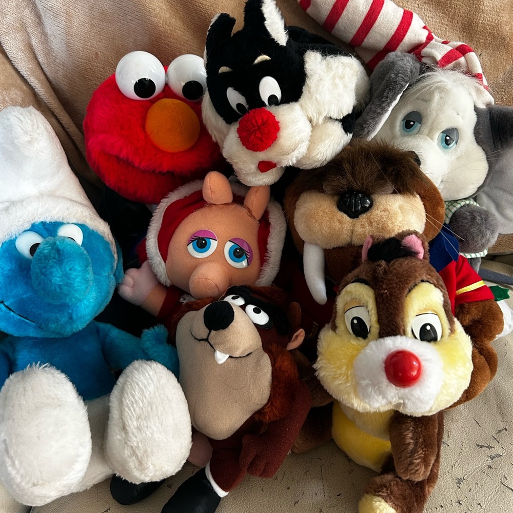 Vintage 1980s Stuffed Toys Lot